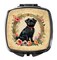 Caroline's Treasures Yorkshire Terrier and Flowers Compact Mirror
